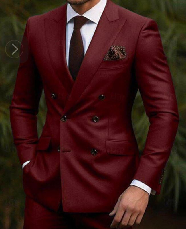 Mens Double Breasted Suit