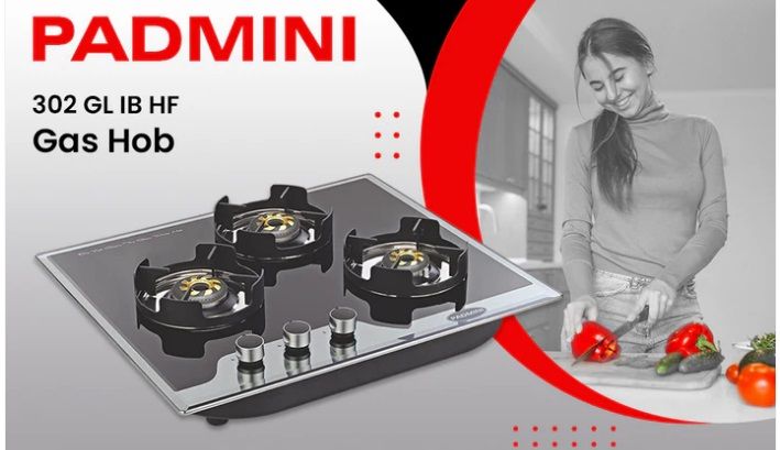 Padmini 3 Burner Gas Hobs 302 Gl Ib Hf