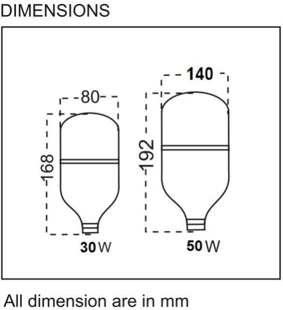 50W LED Bulb