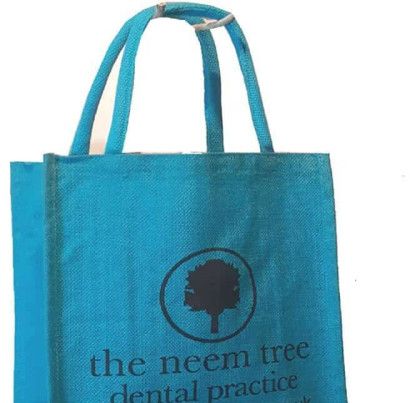 Blue Color Jute Bags 1016