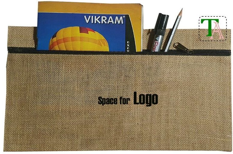 Fabric Pencil Cases  Jute Fabric Stationery 1004