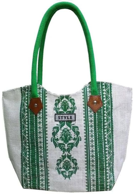 Green Printing Jute Tote Bags