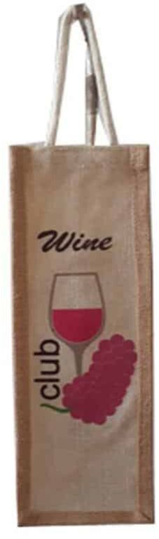 Natural Color Jute Wine Bags 1013