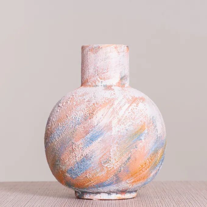 Chasing Rainbows Textured Ceramic Vases