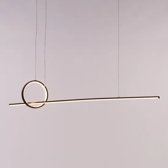 End The Chase (Large, Black, Dimmable LED With Remote Control) Chandelier