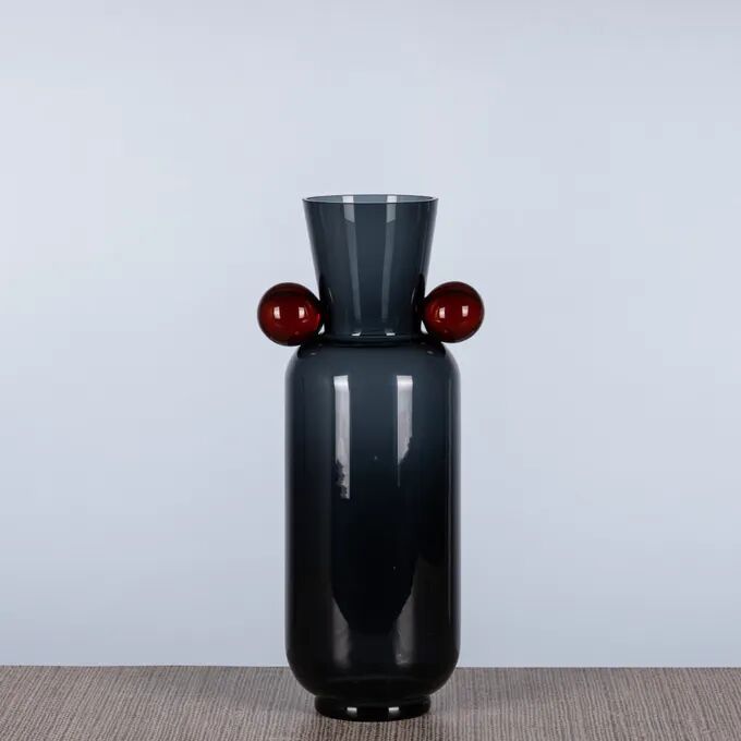 Girl Talk (Blue) Clear Glass Vases