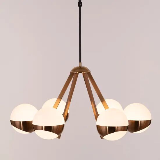 Prime Time (Gold, Dimmable LED With Remote Control) Chandelier