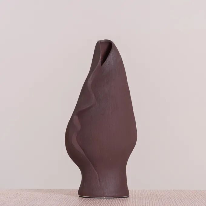 Rippling (Brown) Ceramic Vase