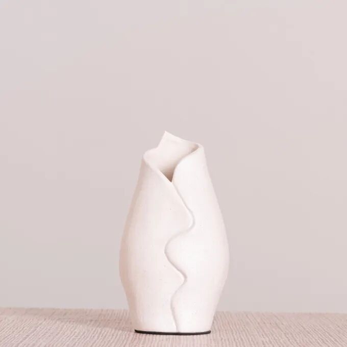 Rippling (Off White) Ceramic Vase