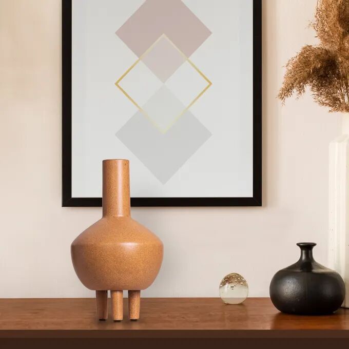 Terra Cotta Heart (Yellow) Ceramic Vase