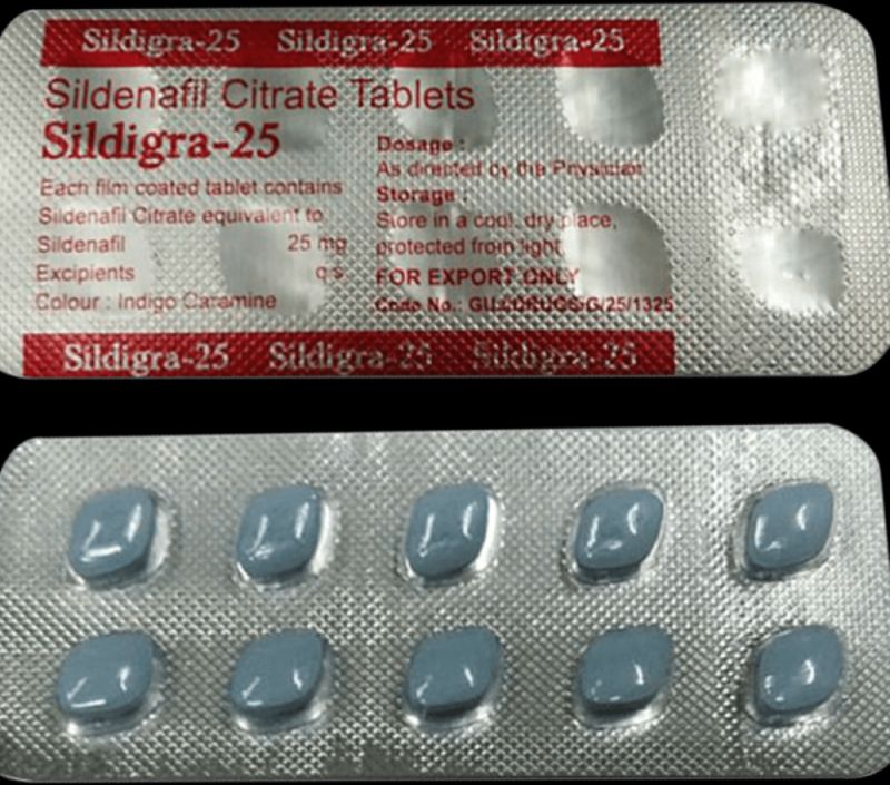 Sildigra 25 Mg Tablets