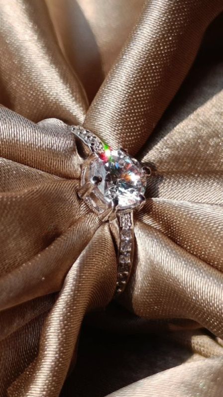 925 Silver Vintage Style Engagement Ring