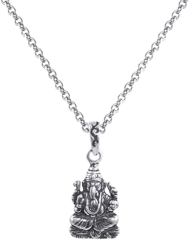 Sterling 925 Silver God Ganesha Pendant