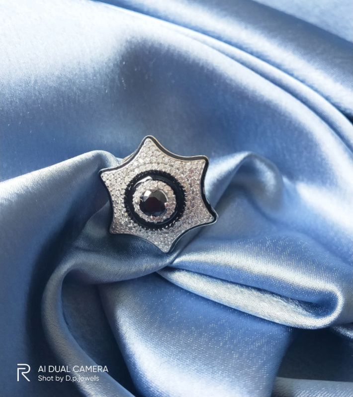 Modern 925 Silver Famous Star Ladies Ring