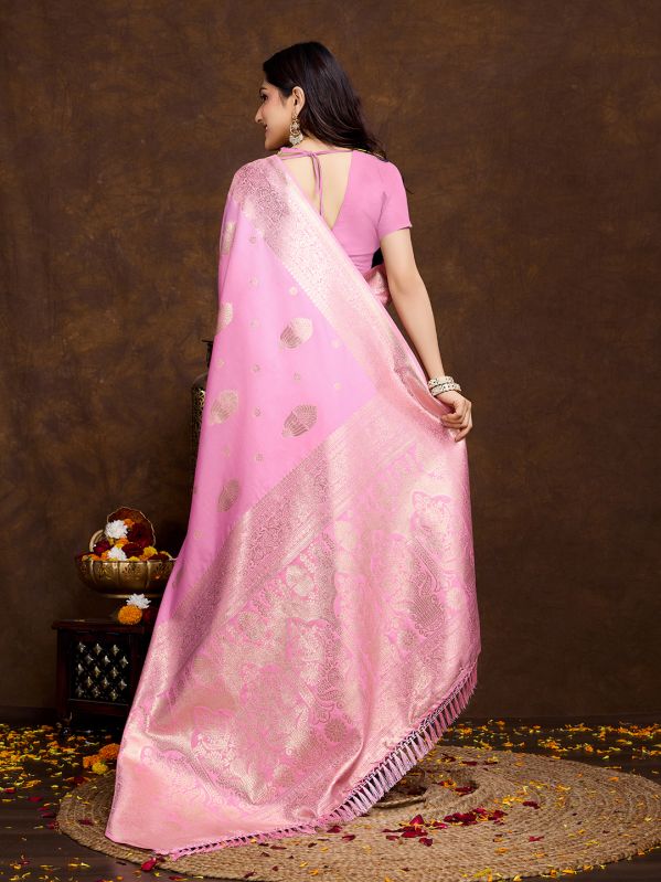 Meena Soft Pure Banarasi Silk Saree