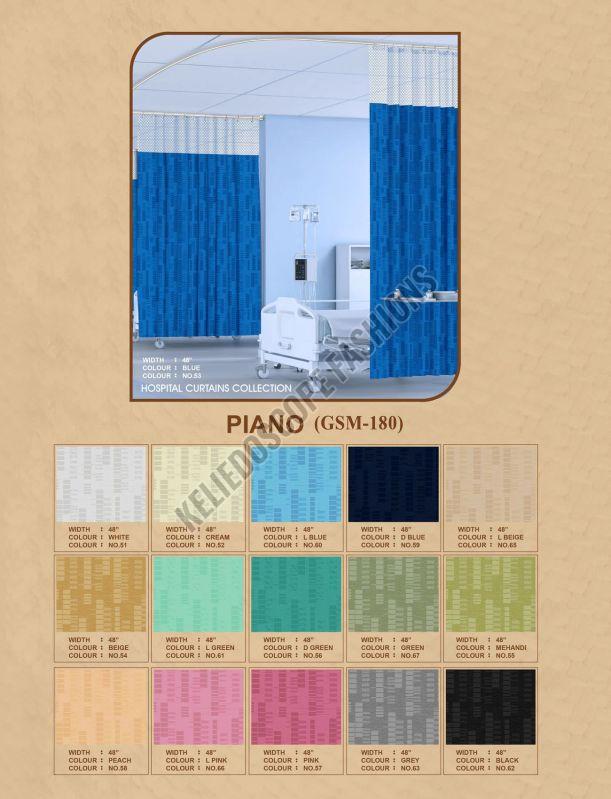 180GSM Polyester Piano Design Hospital Curtain Fabric