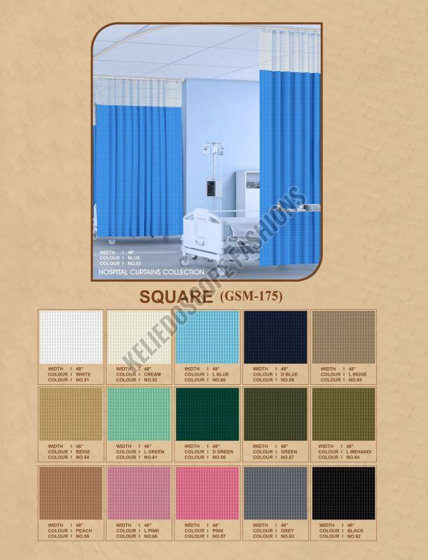 Square Design Hospital Curtains Fabric