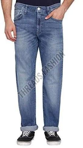 Mens Relaxed Fit Denim Jeans