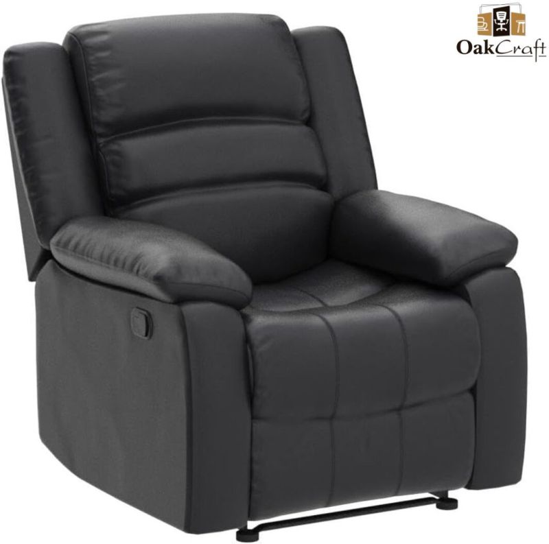 Oakcraft Manual Recliner Chair Sofa With Leatheratte