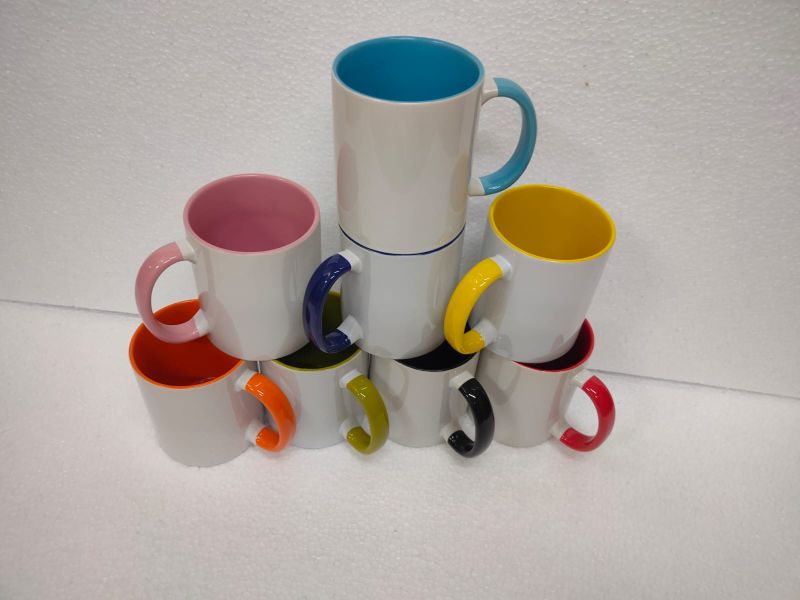 Ceramic Sublimation Heart Handle Mug