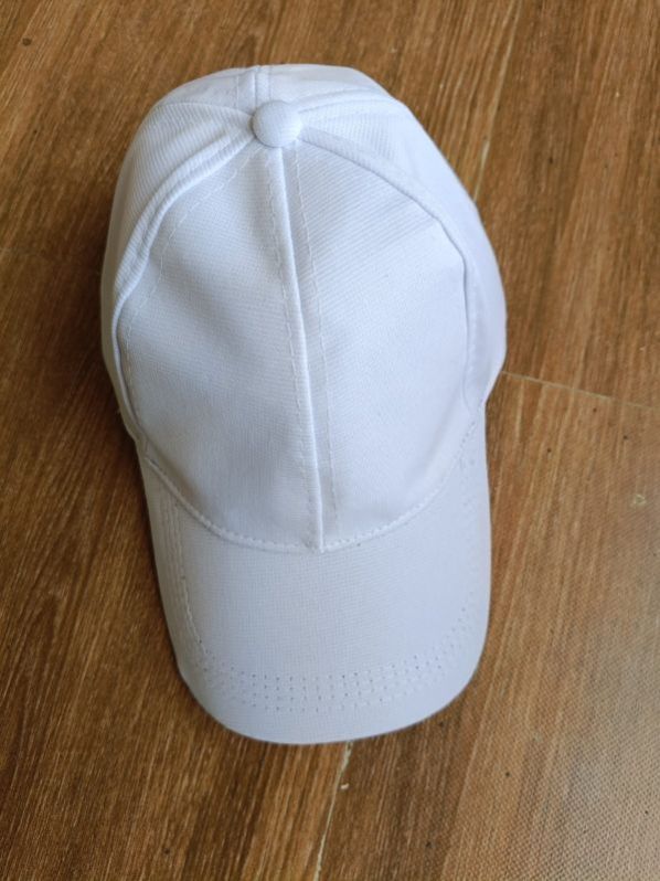 Cotton White Plain Cap