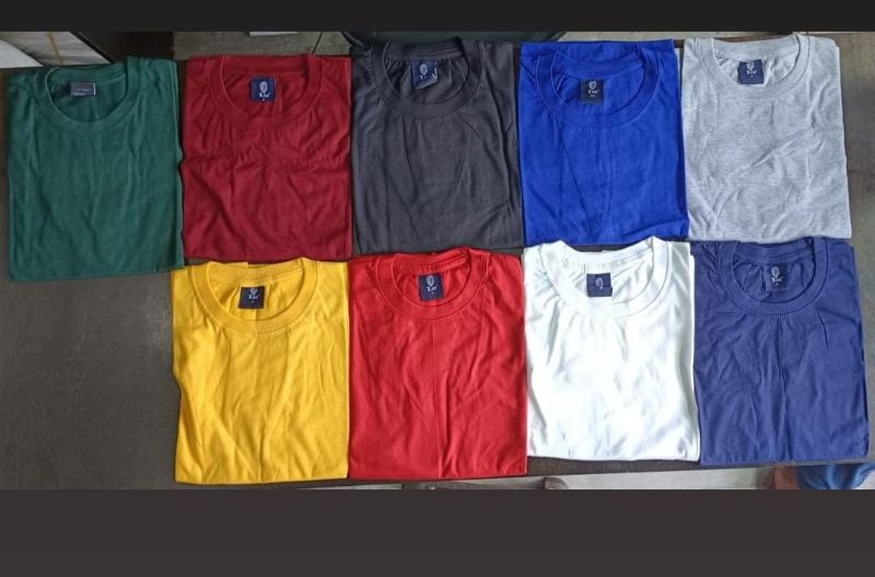 Mens Blue Cotton T Shirt