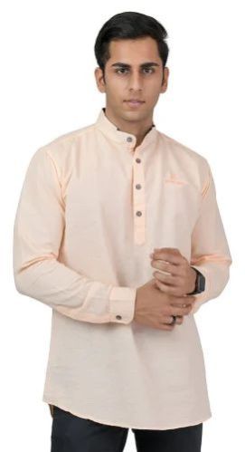 Mens Plain Short Kurta