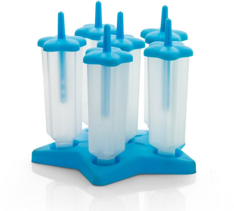 Blue Plastic Ice Candy Maker Set