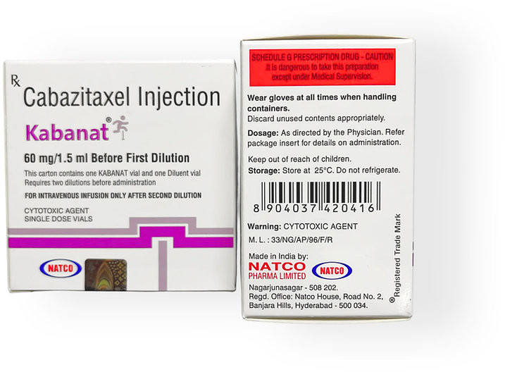 Cabazitaxel 60 Mg ( Kabanat ) Injection