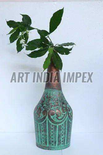 Interior Decor Iron Flower Vase