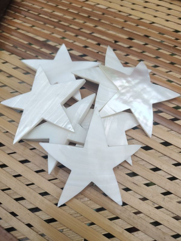 2 Inch - Mother Of Pearl Shell Star Shape