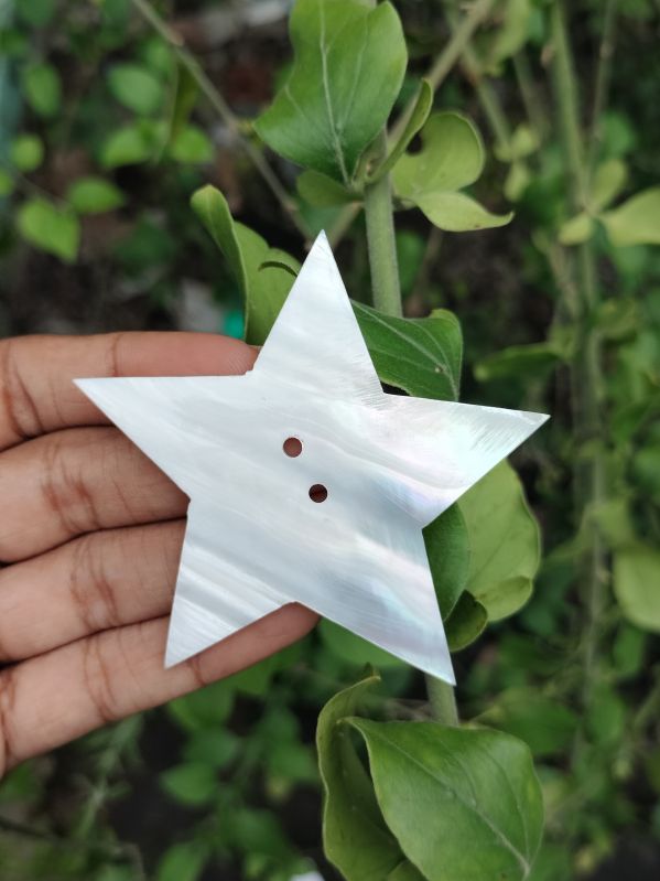 2 Inch - Mother Of Pearl Shell Star Shape