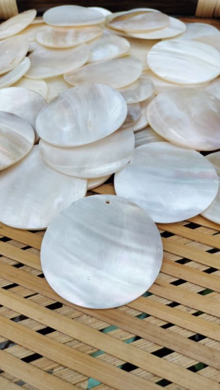 2 Inch - Mother Of Pearl Shell Circle Shape