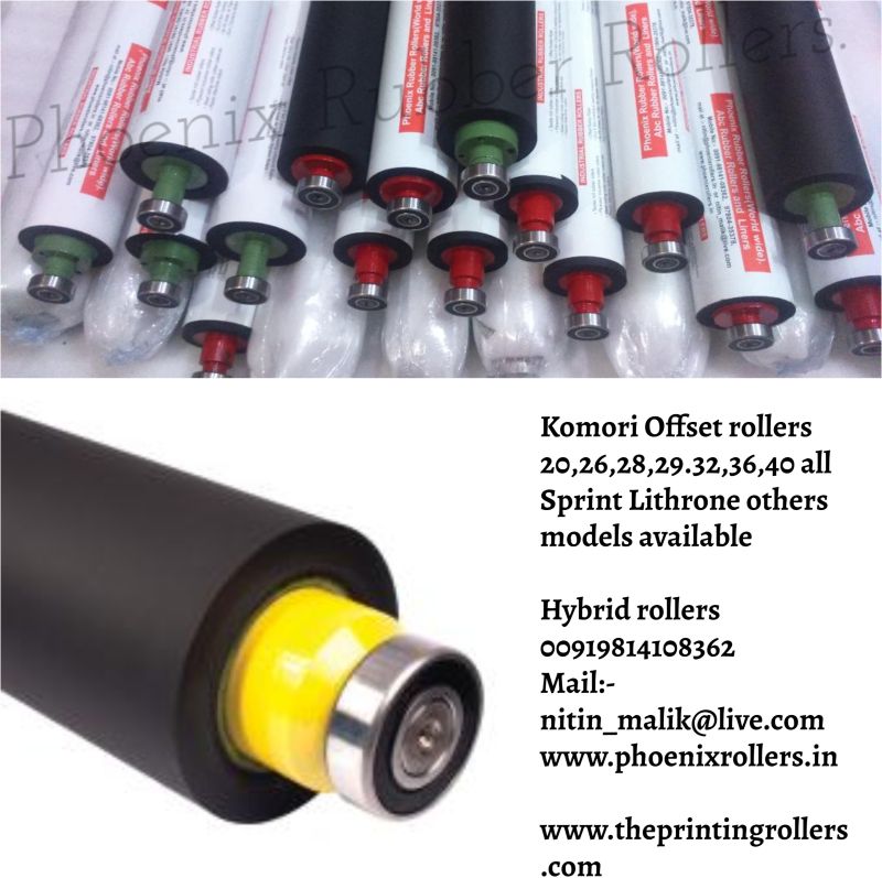 Komori Lithrone 26 Offset Printing Machine Rubber Rollers Set