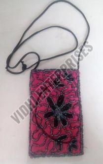 Pink Zari Mobile Purse, Style : Antique