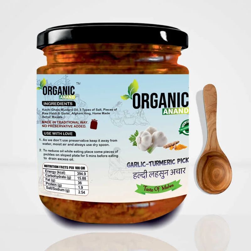 Organic Anand Garlic Turmeric Pickle