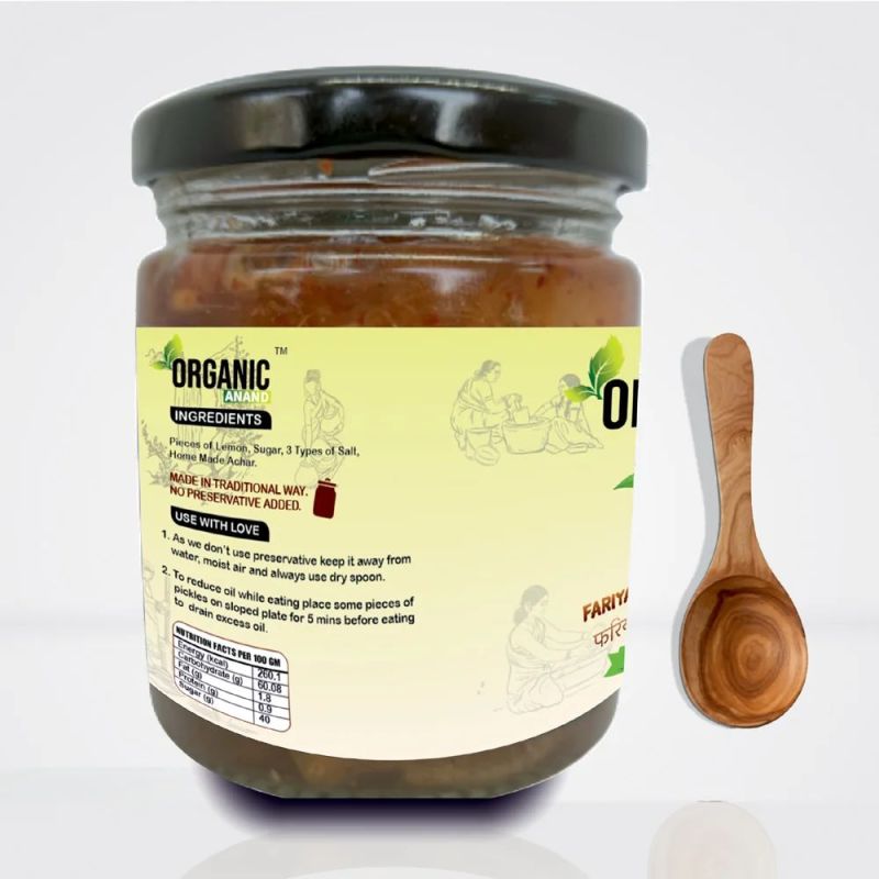 200 Gm Organic Anand Fariyali Lemon Pickle