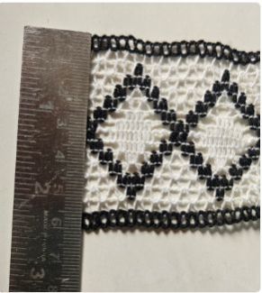 Black & White Cotton Lace