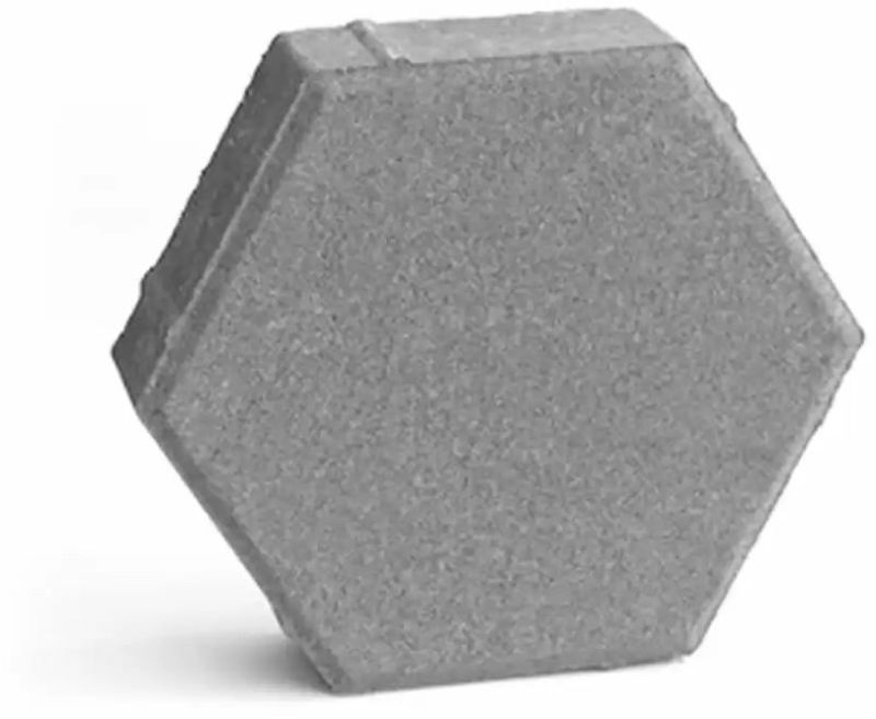 60mm Grey Hexagon Cement Paver Block