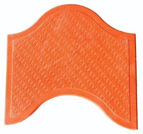 60mm Orange Wave Cement Paver Block