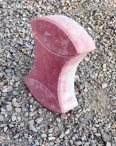 60mm Red Damru Cement Paver Block