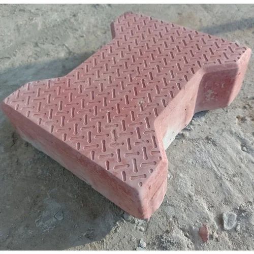 60mm Red Dumble Cement Paver Block