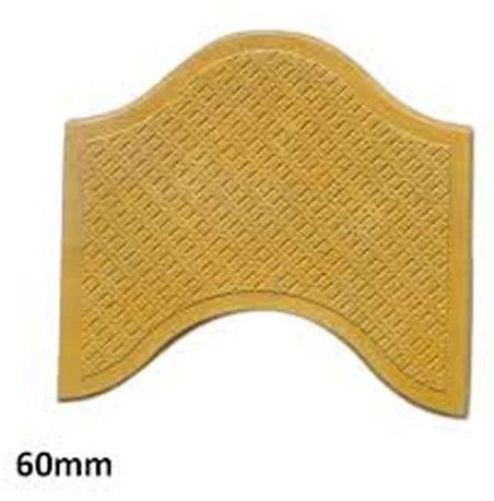60mm Yellow Wave Cement Paver Block
