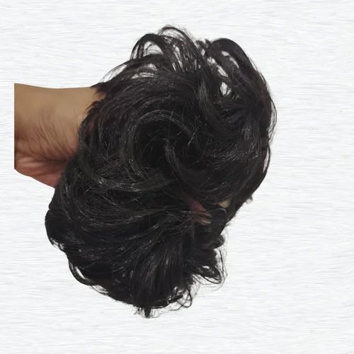 Black Synthetic Hair Messy Bun, Brand Name : Neaama