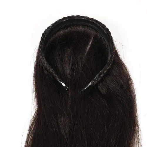 Black Synthetic Straight Hair Extension, Brand Name : Neaama