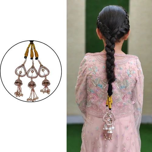 Plastic Punjabi Hair Paranda, Color : Multicolor