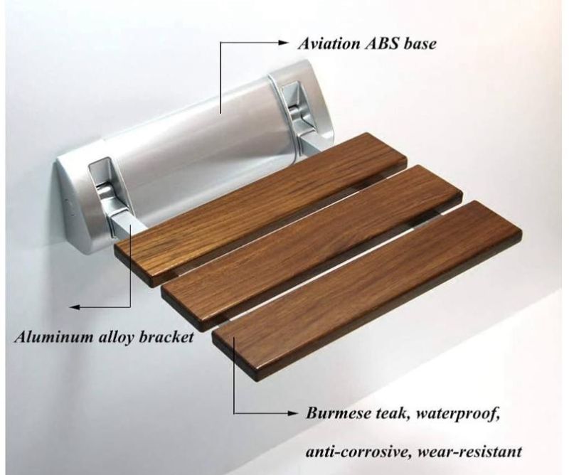 Folding Shower Seat Wooden