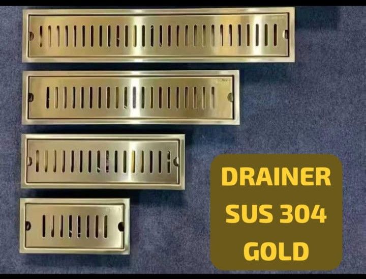 SUS304 Gold Channel Drain Cover