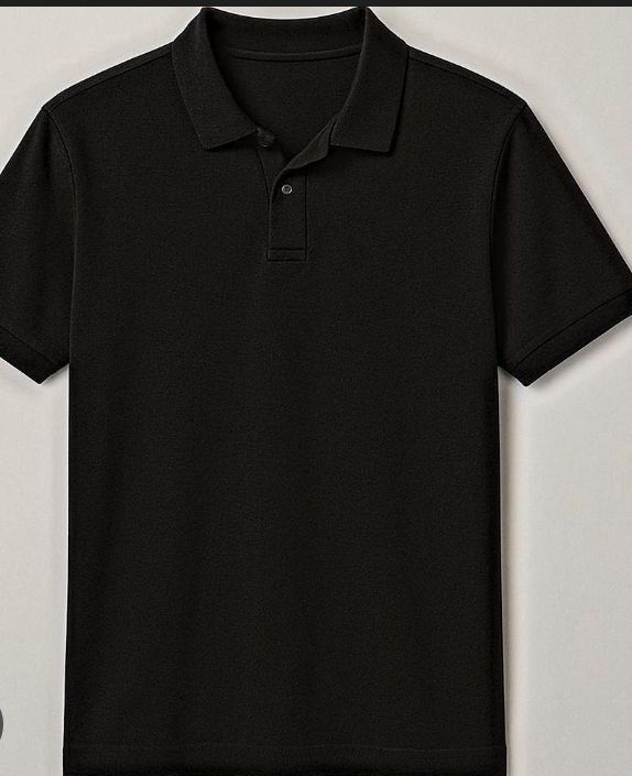 Mens Black Polo T Shirt