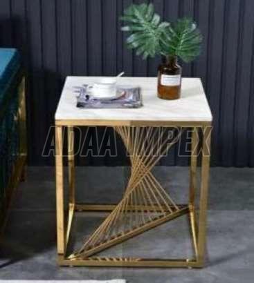 Golden Fan Frame Side Table